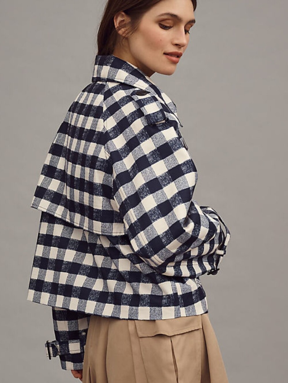 Anthropologie Cropped Trench Jacket